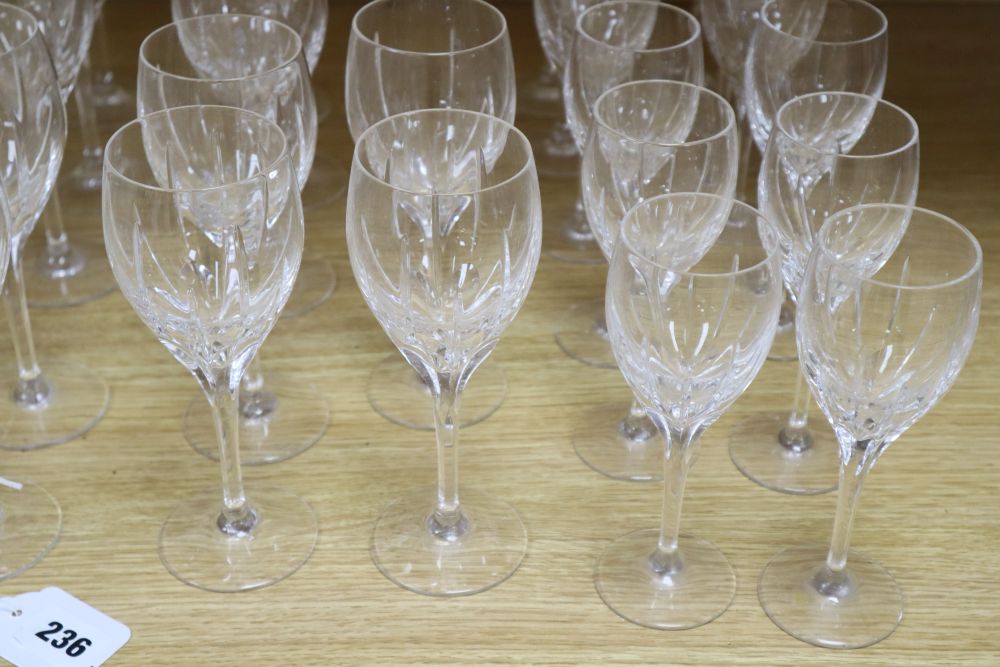 An Edinburgh International part suite of table cut glassware (approximately 55 pieces)